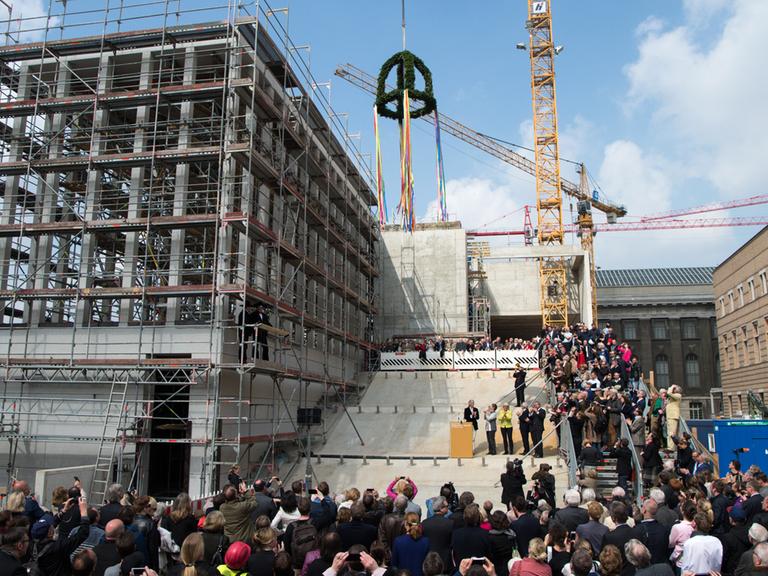 Richtfest für die James-Simon-Galerie, das neue Eingangsgebäude der Berliner Museumsinsel