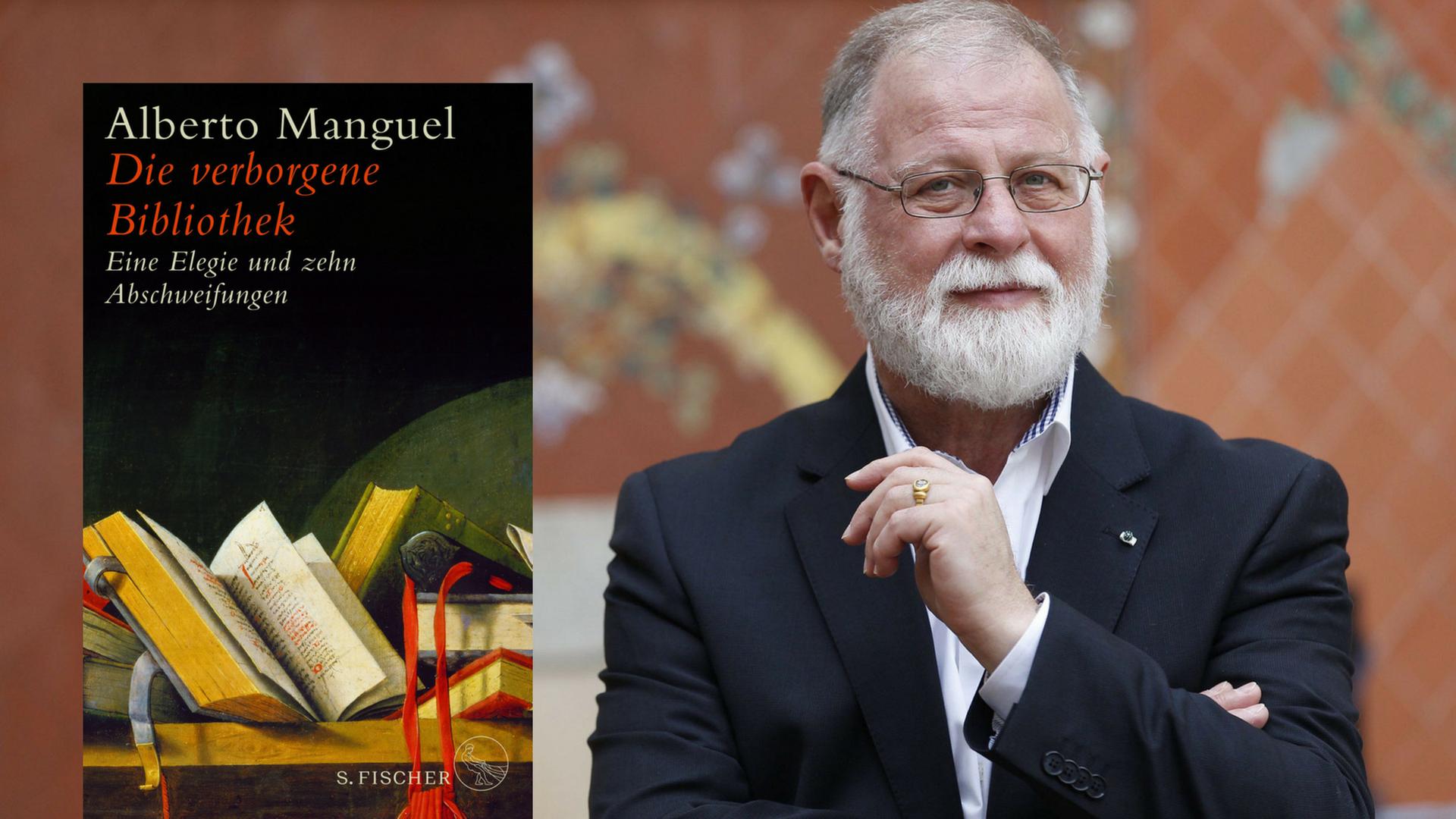 Buchcover: Alberto Manguel: "Die verborgene Bibliothek. Eine Elegie und zehn Abschweifungen" Buchcover: Alberto Manguel: "Die verborgene Bibliothek. Eine Elegie und zehn Abschweifungen"
