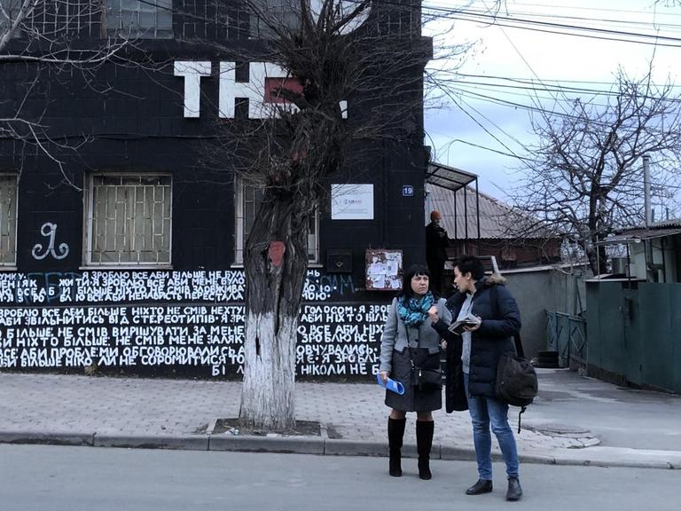 Das alternative Kulturzentrum "Tschju" in Mariupol, Ukraine