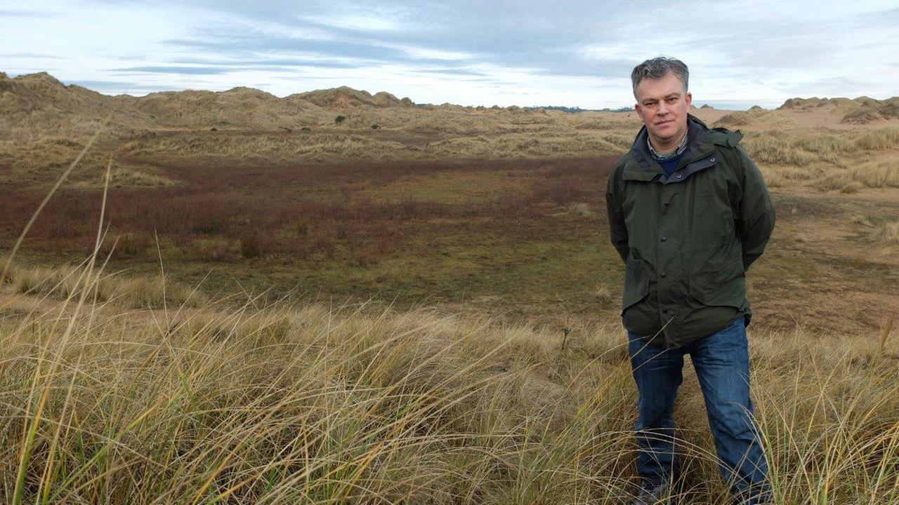 Martin Ford inmitten der Wanderdünen Martin Ford inmitten der Wanderdünen