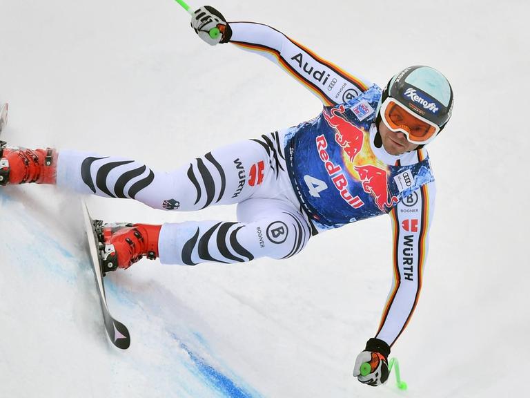 Skirennläufer Andreas Sander beim Rennen in Kitzbühel.