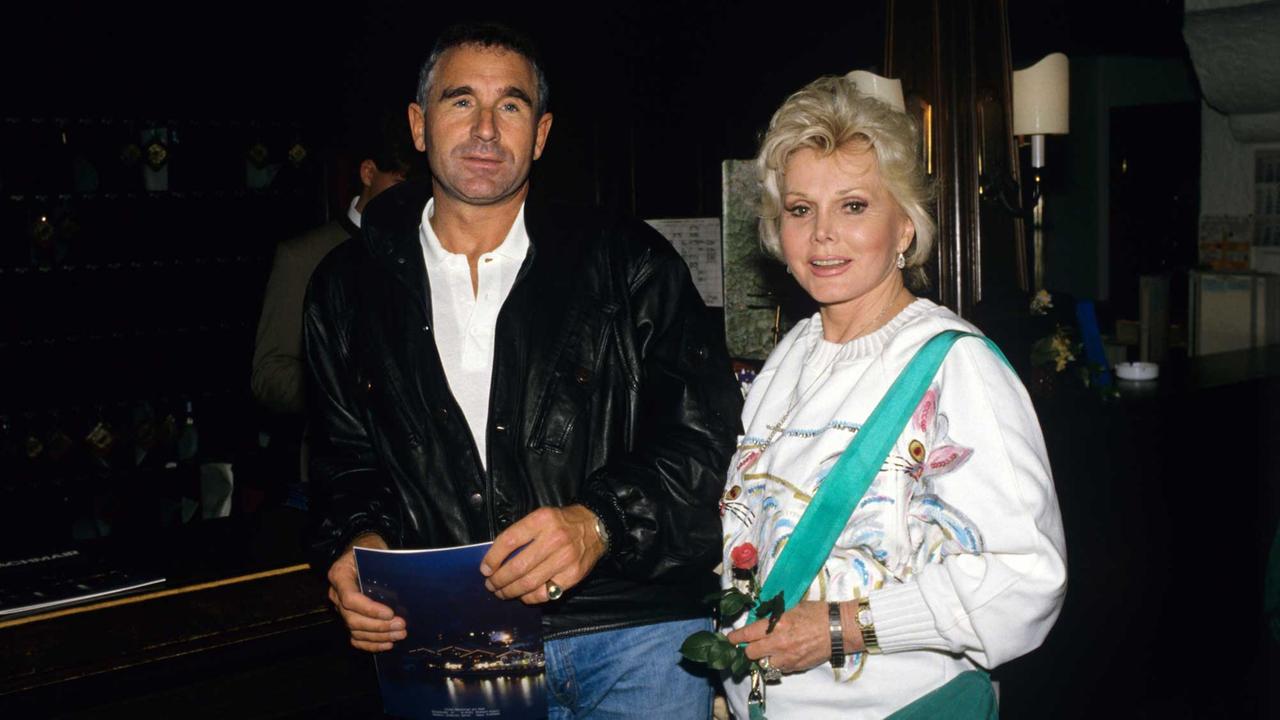 Schauspielerin Zsa Zsa Gabor und ihr Ehemann Frederic Prinz von Anhalt, aufgenommen am 01.09.1986. Schauspielerin Zsa Zsa Gabor und ihr Ehemann Frederic Prinz von Anhalt, aufgenommen am 01.09.1986.