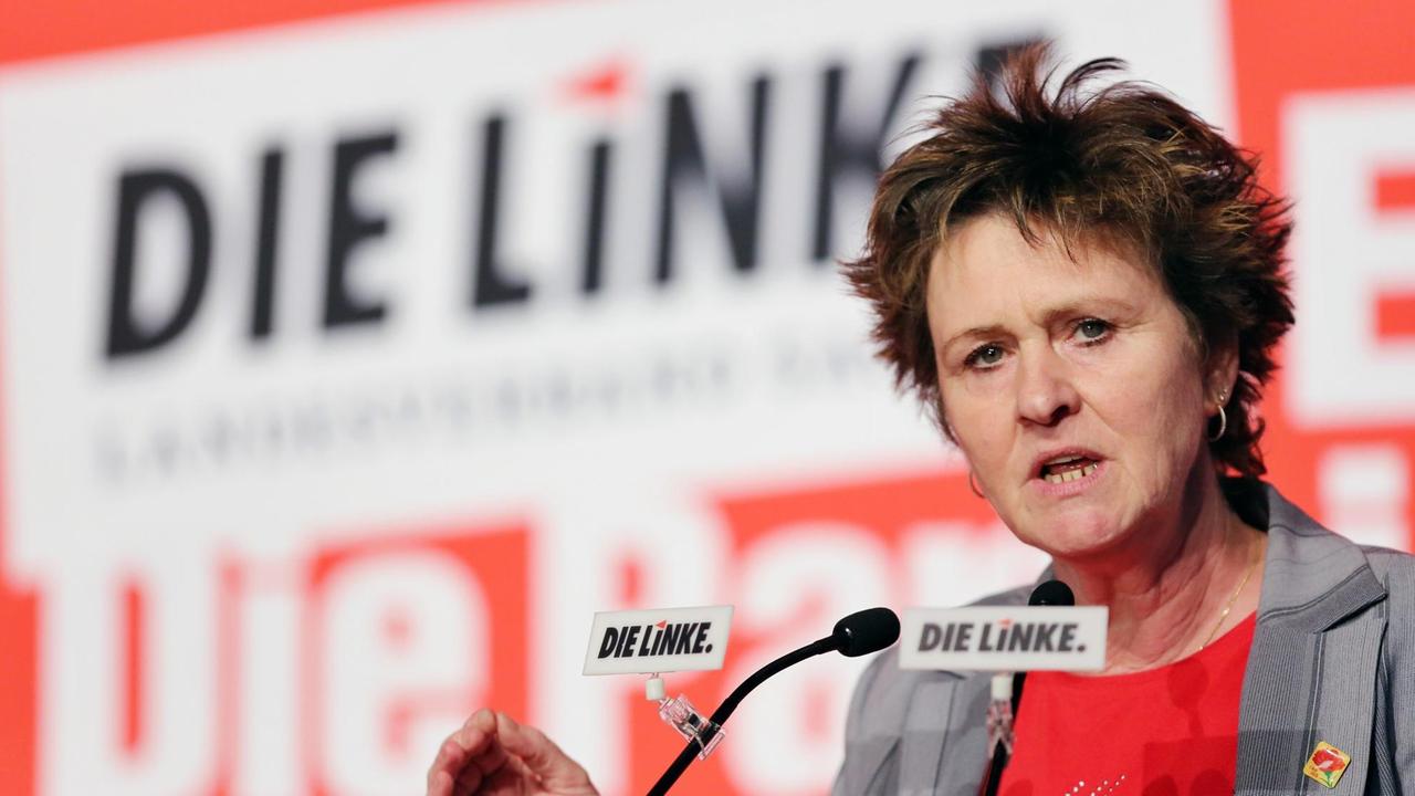 Die sächsische Bundestagsabgeordnete der Partei Die Linke, Sabine Zimmermann Die sächsische Bundestagsabgeordnete der Partei Die Linke, Sabine Zimmermann