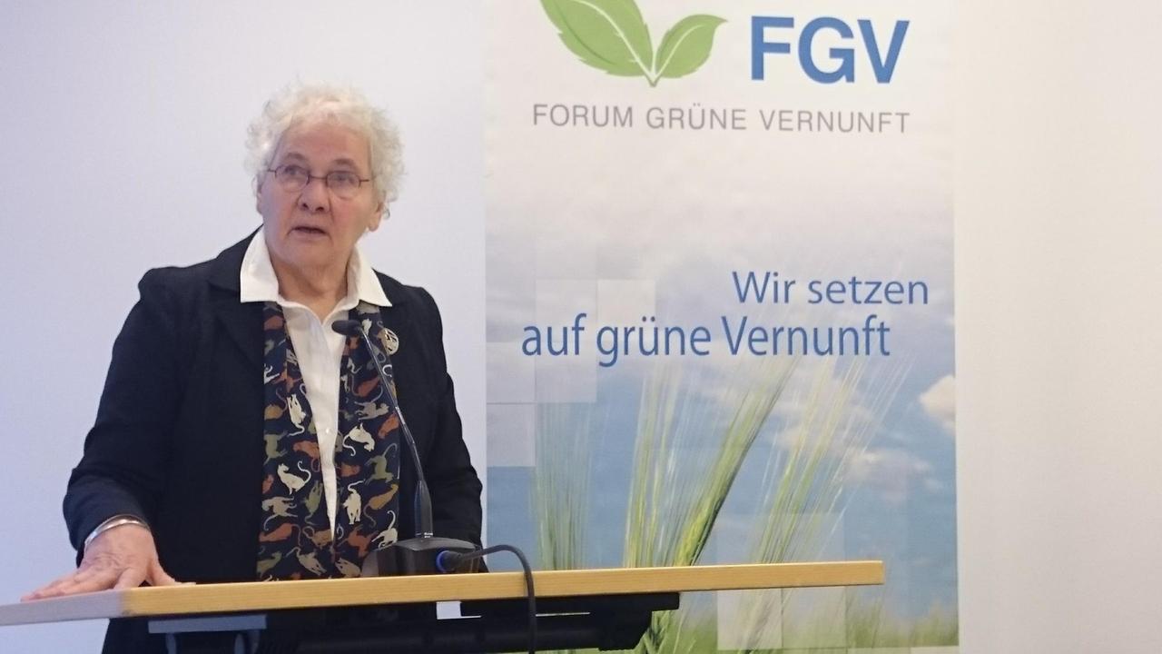 Christiane Nüsslein-Volhard bei der Pressekonferenz des Vereins "Forum grüne Vernunft"