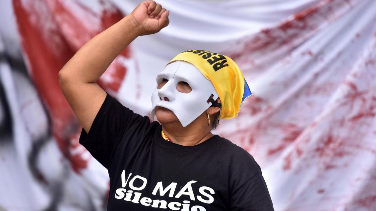 Protest-Performance im kolumbianischen Cali