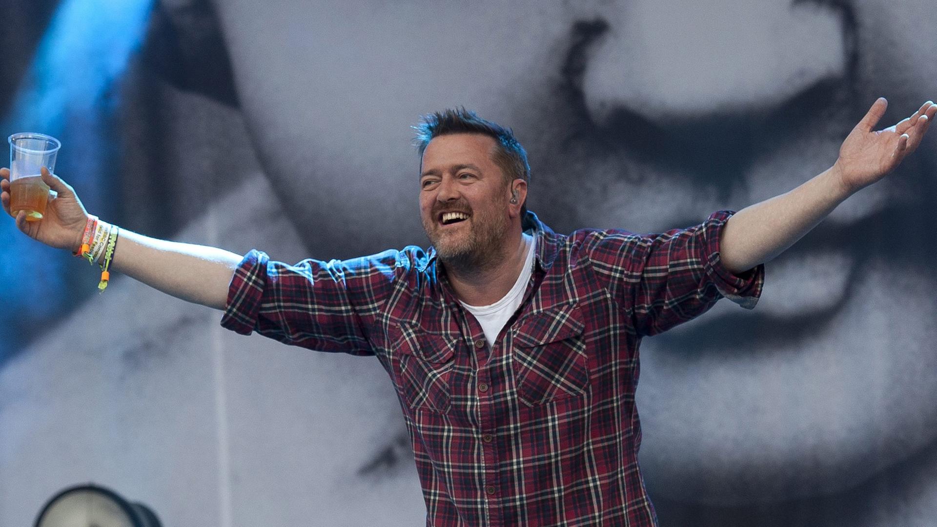 Die Band Elbow beim Glastonbury Festival of Contemporary Performing Arts am 27.6.2014 Die Band Elbow beim Glastonbury Festival of Contemporary Performing Arts am 27.6.2014