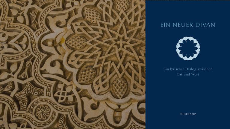 Buchcover: Hg.: Barbara Schwepcke, Bill Swainson: "Ein neuer Divan - Ein lyrischer Dialog zwischen Ost und West" Buchcover: Hg.: Barbara Schwepcke, Bill Swainson: "Ein neuer Divan - Ein lyrischer Dialog zwischen Ost und West"