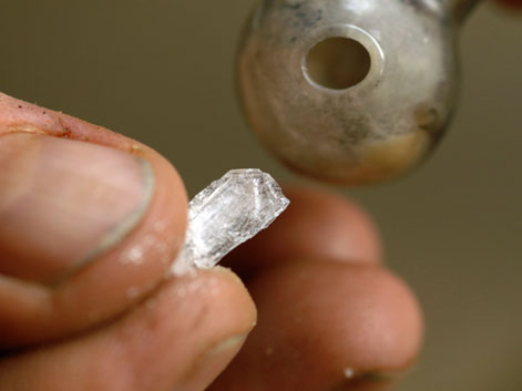 Crystal Meth wird häufig geraucht. Crystal Meth wird häufig geraucht.