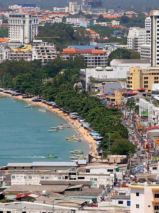 Die Stadt Pattaya in Thailand.