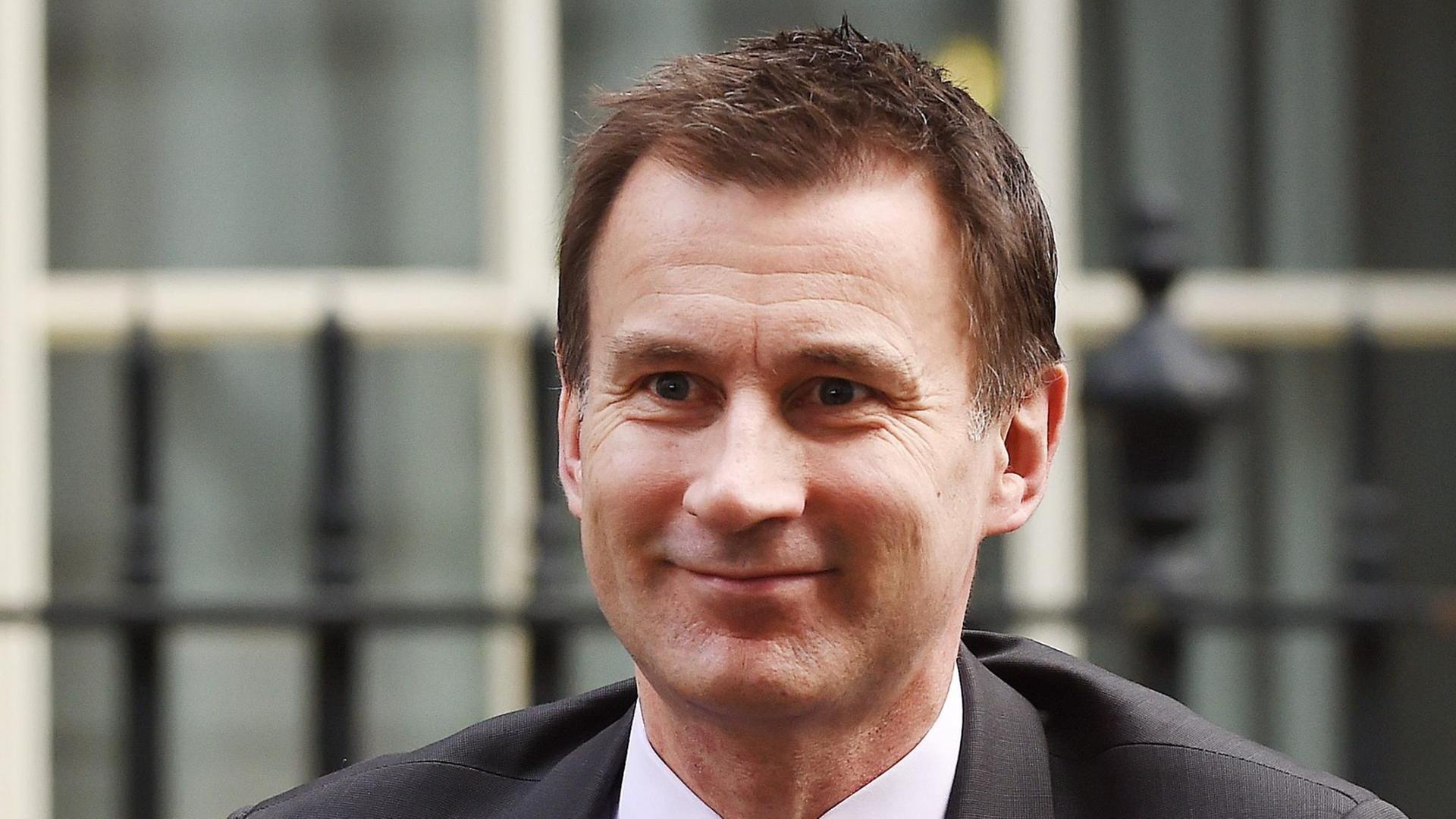 Der britische Außenminister Jeremy Hunt Der britische Außenminister Jeremy Hunt