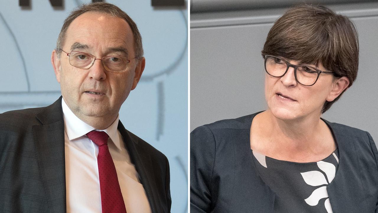 Norbert Walter-Borjans und Saskia Esken, beide SPD