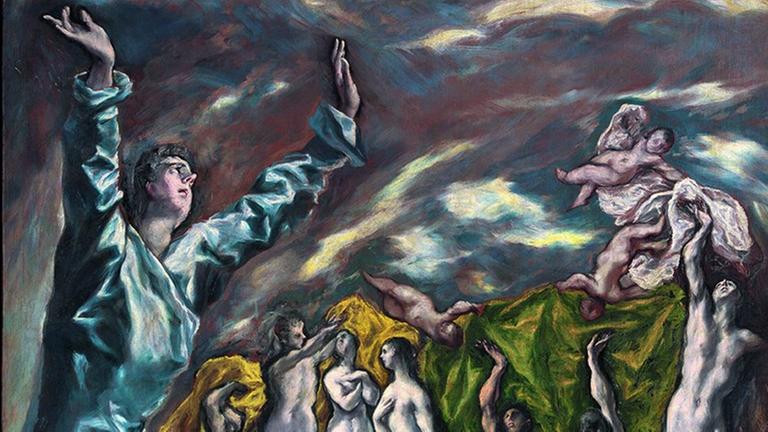 Gemälde "Die Öffnung des fünften Siegels" von El Greco Gemälde "Die Öffnung des fünften Siegels" von El Greco