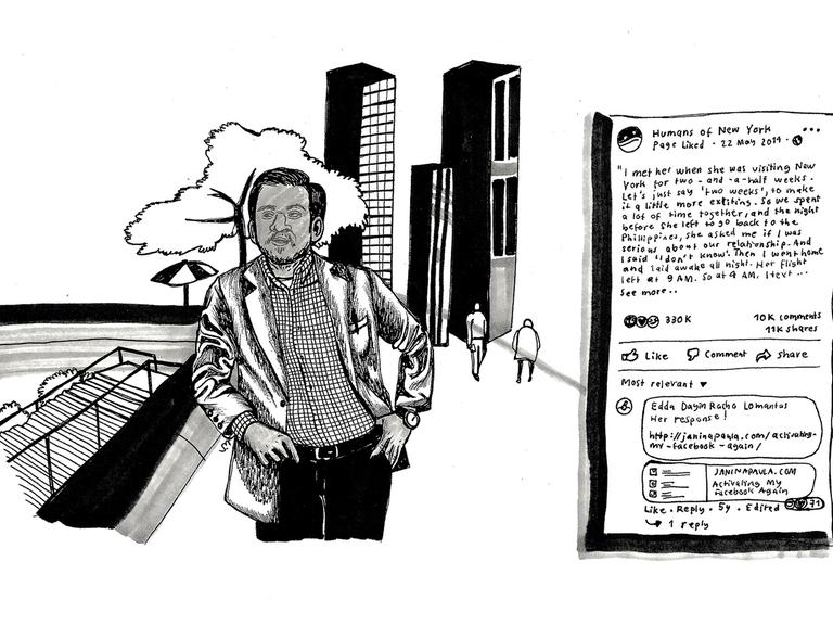 Eine Illustration zur Folge 5 - Philipinen. Sie stammt aus dem Sammelband »Unbias The News – Warum Journalismus Vielfalt braucht« von Hostwriter, der im CORRECTIV-Verlag erschienen ist.