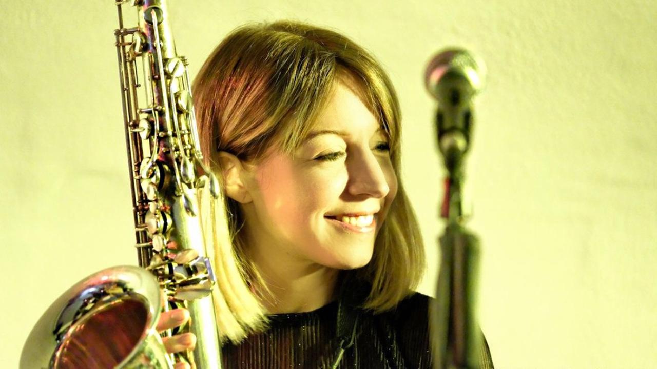 Die Saxofonistin Stefanie Lottermoser 
