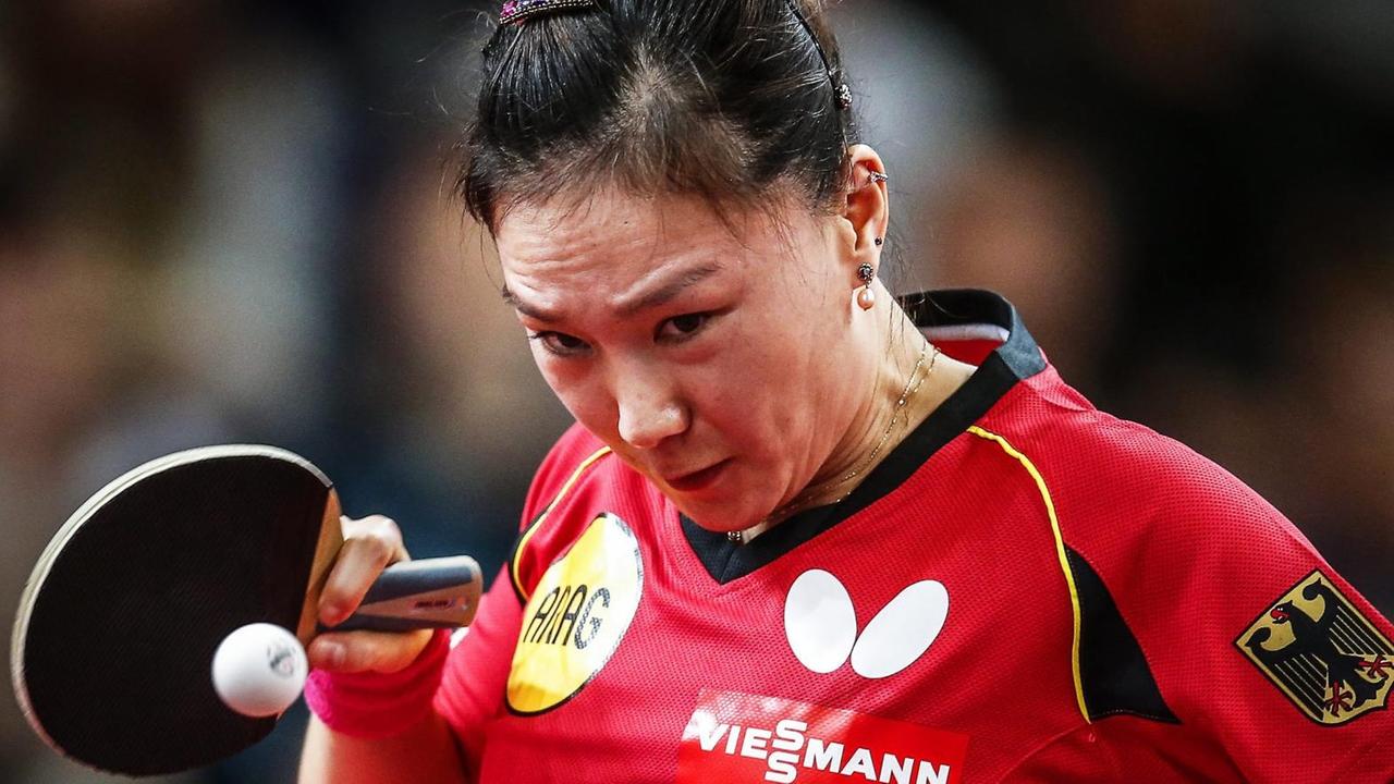 Die deutsche Tischtennis-Spielerin Xiaona Shan. Die deutsche Tischtennis-Spielerin Xiaona Shan.
