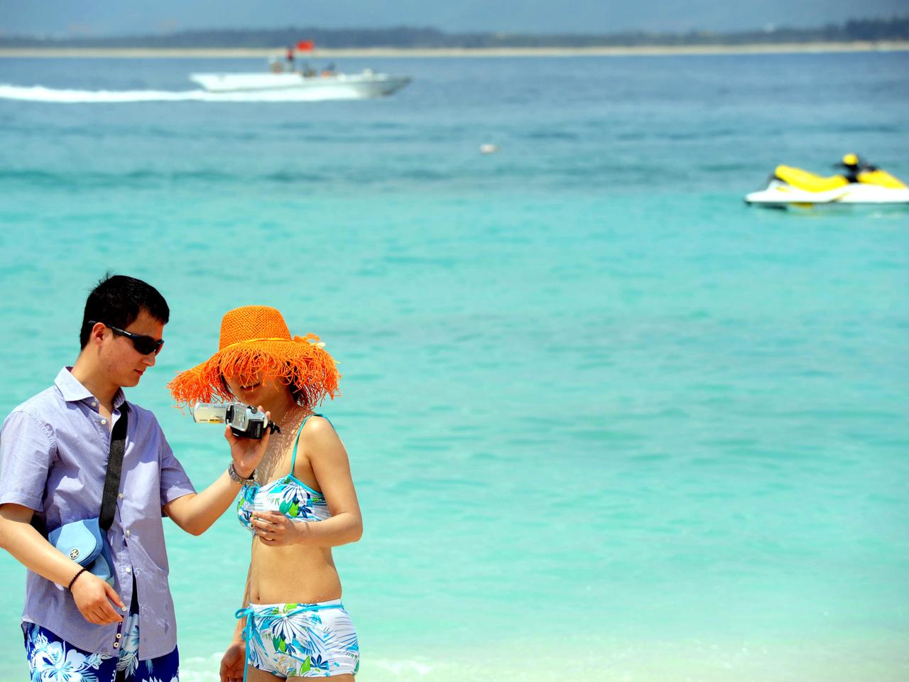 Ein Strand auf der Insel Hainan. Ein Strand auf der Insel Hainan.
