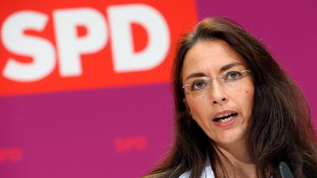 Die Generalsekretärin der SPD, Yasmin Fahimi.