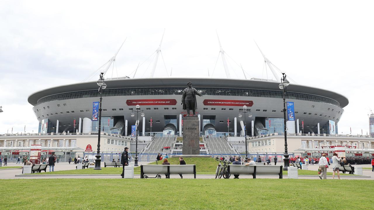Das Krestowski-Stadion in St. Petersburg Das Krestowski-Stadion in St. Petersburg