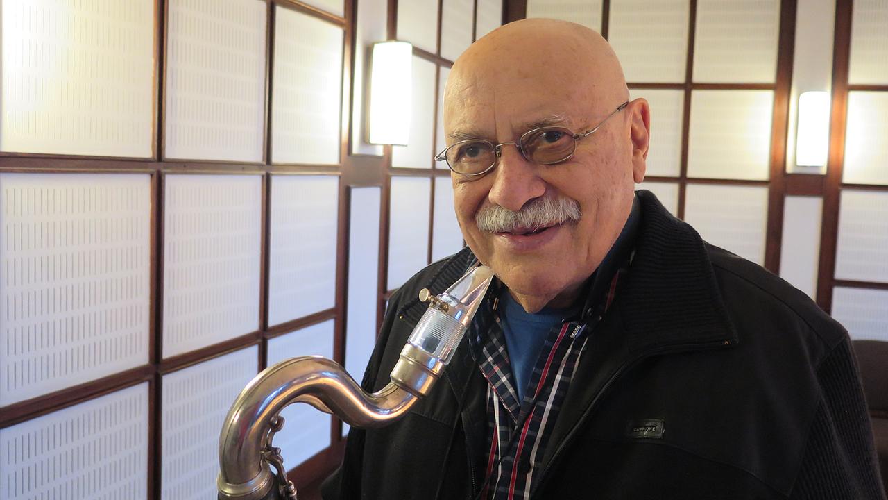 Der Klarinettist Giora Feidman zu Besuch im Deutschlandradio-Kultur-Studio,16. November 2014. Der Klarinettist Giora Feidman zu Besuch im Deutschlandradio-Kultur-Studio,16. November 2014.