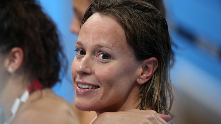 Die italienische Schwimmerin Federica Pellegrini.