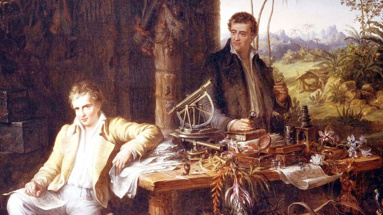 Naturforscher Alexander von Humboldt (l) und der Botaniker Aimé Bonpland Naturforscher Alexander von Humboldt (l) und der Botaniker Aimé Bonpland