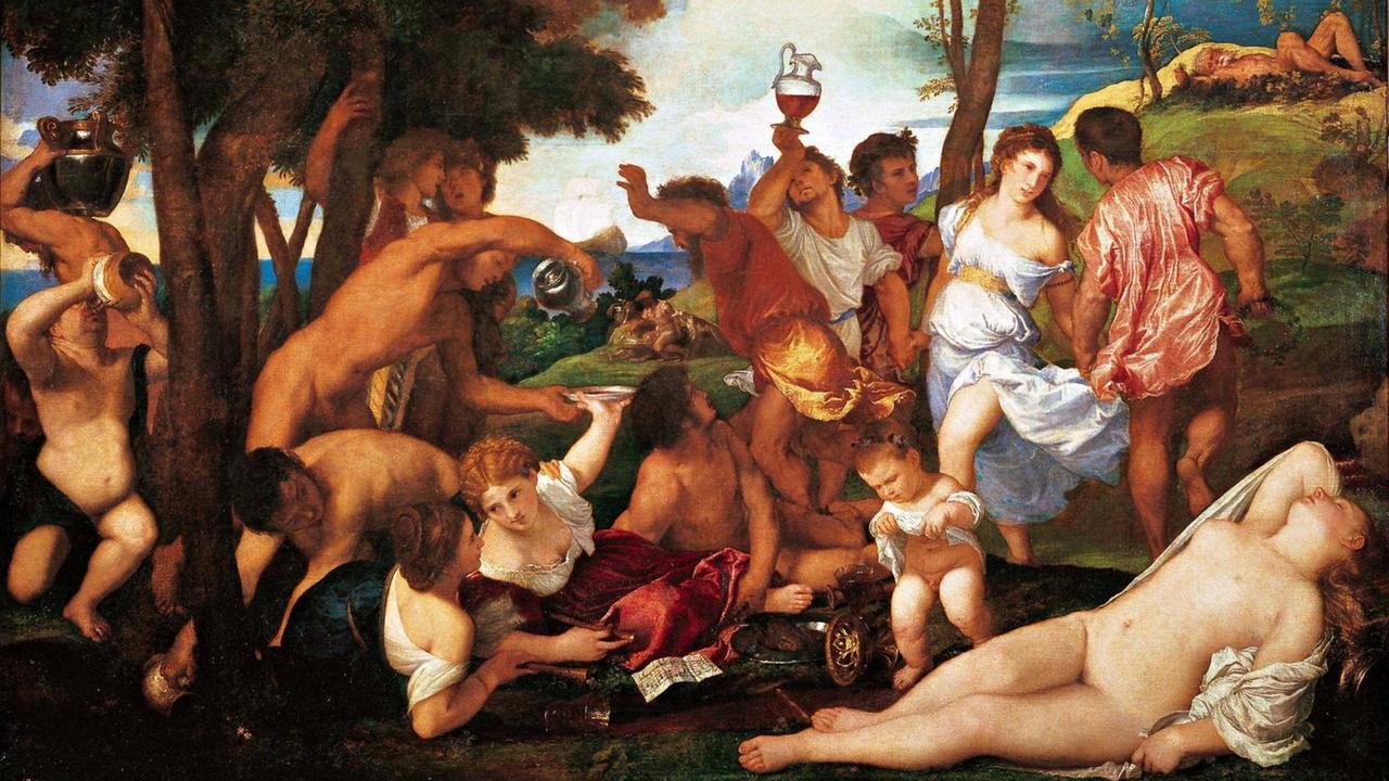 Arrivo di Bacco sull isola di Andros (Baccanale degli Andrii). Arrivee de Bacchus sur l ile d Andros. Image representant Fete de satires et de bacchantes en l honneur de la divinite Bacchus (Baccanale). Peinture de Tiziano Vecellio dit le Titien (1485-1576), v.1525. Dim. 1,75 X 1,93 m. Madrid, musee du Prado. . !AUFNAHMEDATUM GESCHÄTZT! PUBLICATIONxINxGERxSUIxAUTxHUNxONLY EPS1067 Arrivo Tue Bacco sull Isola Tue Andros degli Arrivee de Bacchus sur l Ile D Andros Image Representant Fete de satires Et de Bacchantes en l Honneur de La Bacchus Peinture de Tiziano Vecellio DIT Le 1485 1576 V 1525 Dim 1 75 X 1 93 M Madrid Musee you Prado date estimated PUBLICATIONxINxGERxSUIxAUTxHUNxONLY EPS1067 Arrivo di Bacco sull isola di Andros (Baccanale degli Andrii). Arrivee de Bacchus sur l ile d Andros. Image representant Fete de satires et de bacchantes en l honneur de la divinite Bacchus (Baccanale). Peinture de Tiziano Vecellio dit le Titien (1485-1576), v.1525. Dim. 1,75 X 1,93 m. Madrid, musee du Prado. . !AUFNAHMEDATUM GESCHÄTZT! PUBLICATIONxINxGERxSUIxAUTxHUNxONLY EPS1067 Arrivo Tue Bacco sull Isola Tue Andros degli Arrivee de Bacchus sur l Ile D Andros Image Representant Fete de satires Et de Bacchantes en l Honneur de La Bacchus Peinture de Tiziano Vecellio DIT Le 1485 1576 V 1525 Dim 1 75 X 1 93 M Madrid Musee you Prado date estimated PUBLICATIONxINxGERxSUIxAUTxHUNxONLY EPS1067