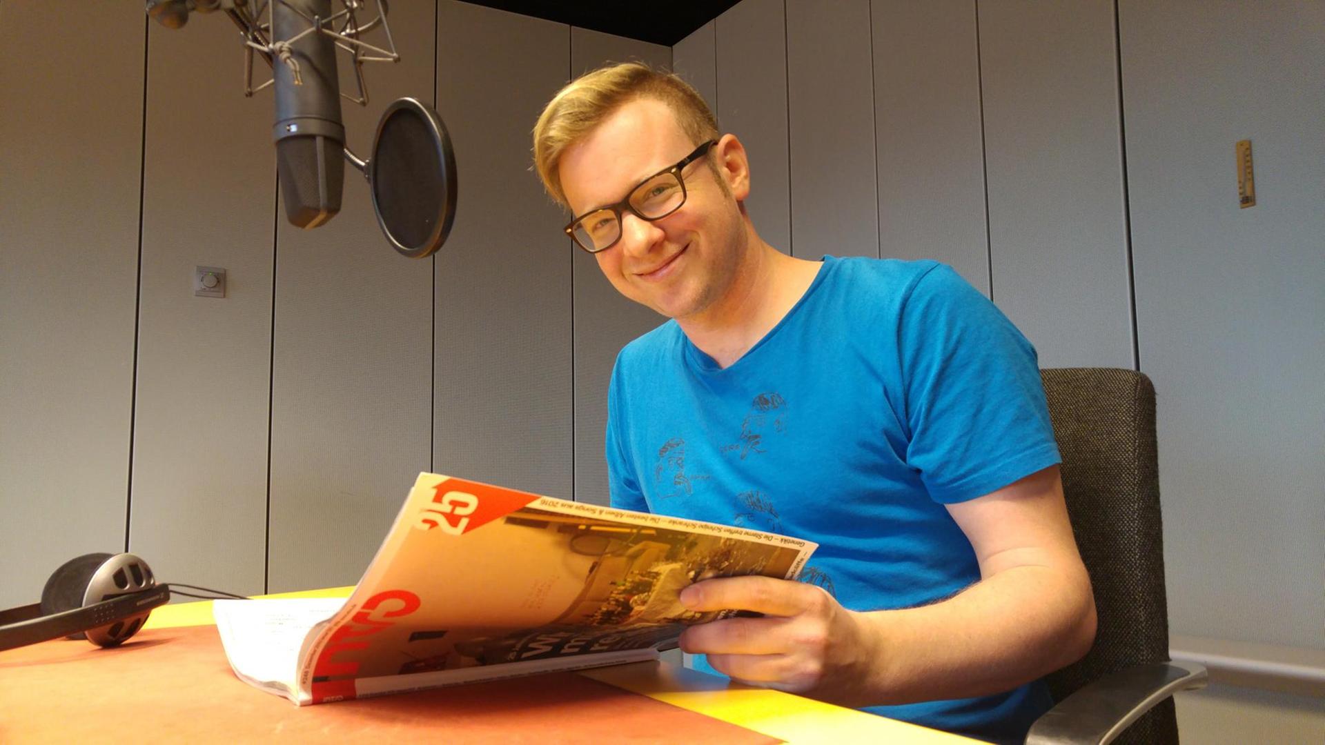 Der Intro-Chefredakteur Daniel Koch zu Gast im Funkhaus Köln. Der Intro-Chefredakteur Daniel Koch zu Gast im Funkhaus Köln.