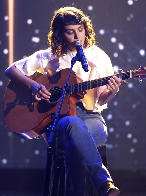 Katie Melua bei der Aufzeichnung der ZDF-Unterhaltungsshow 'Gottschalks große 68er Show' im Mehr!Theater Hamburg, 06.09.2018 | Verwendung weltweit