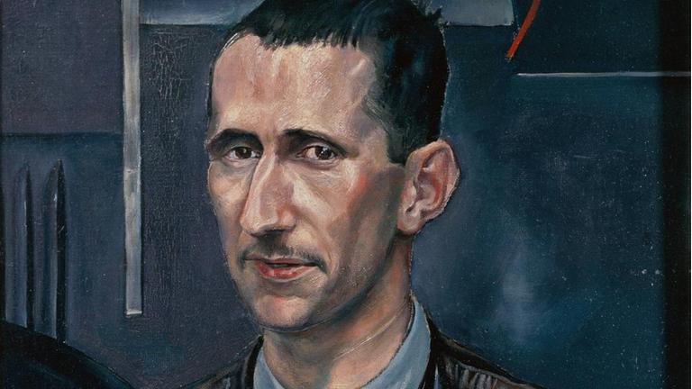 Portrait von Bertolt Brecht (1898-1956) des Malers Rudolf Schlichter (1890-1955). München Staatsgalerie 1926 Portrait von Bertolt Brecht (1898-1956) des Malers Rudolf Schlichter (1890-1955). München Staatsgalerie 1926