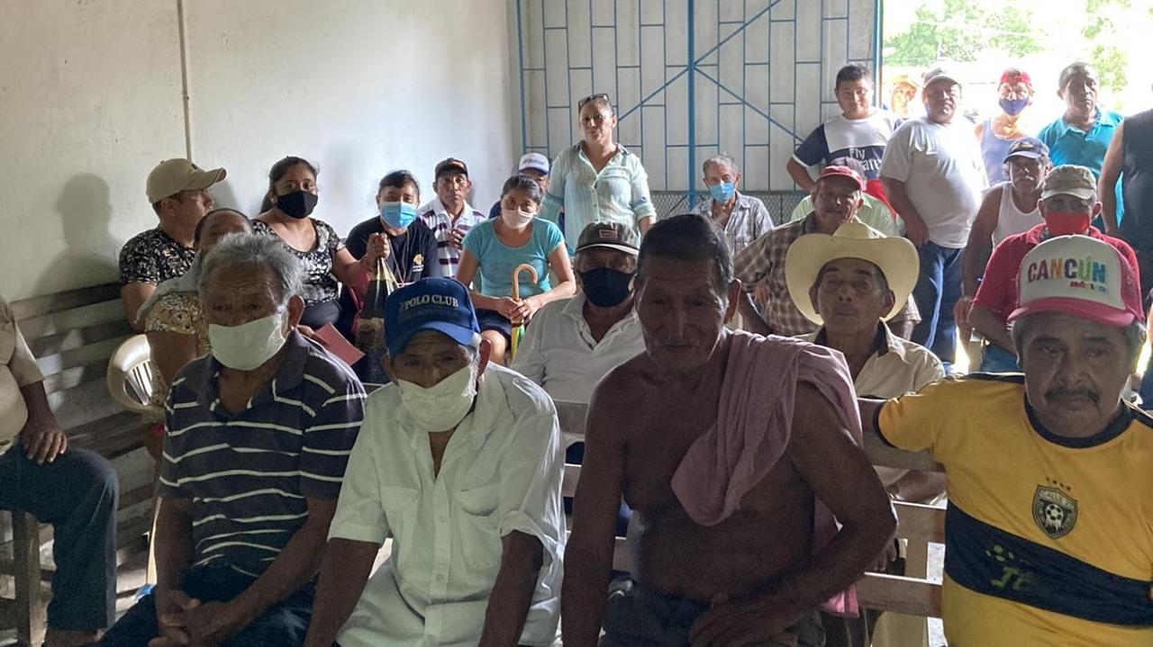 Dorfversammlung in 25 de Febrero, Mexiko