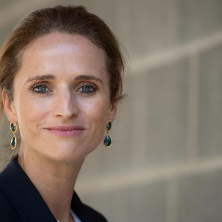 28.09.2020, Baden-Württemberg, Leutenbach: Verena Pausder, Buchautorin, aufgenommen anlässlich eines Besuchs der Gemeinschaftsschule Leutenbach.
