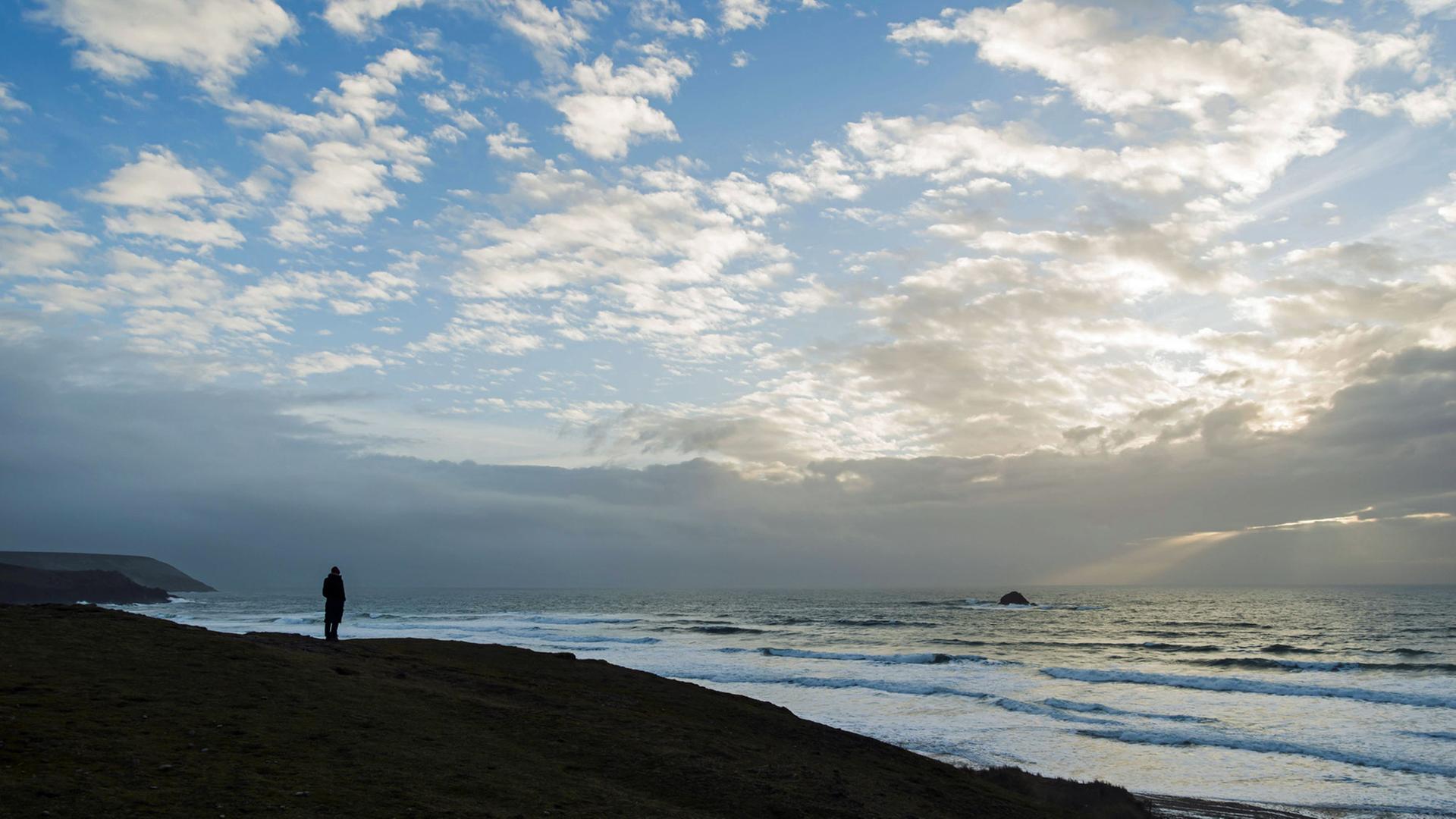 Einsam am Meer. Einsam am Meer.