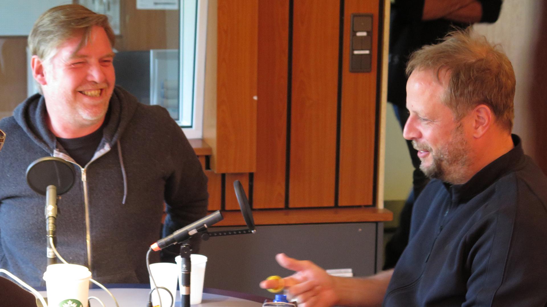 And.Ypsilon und Smudo von den Fantastischen Vier im Studio von Deutschlandradio Kultur And.Ypsilon und Smudo von den Fantastischen Vier im Studio von Deutschlandradio Kultur