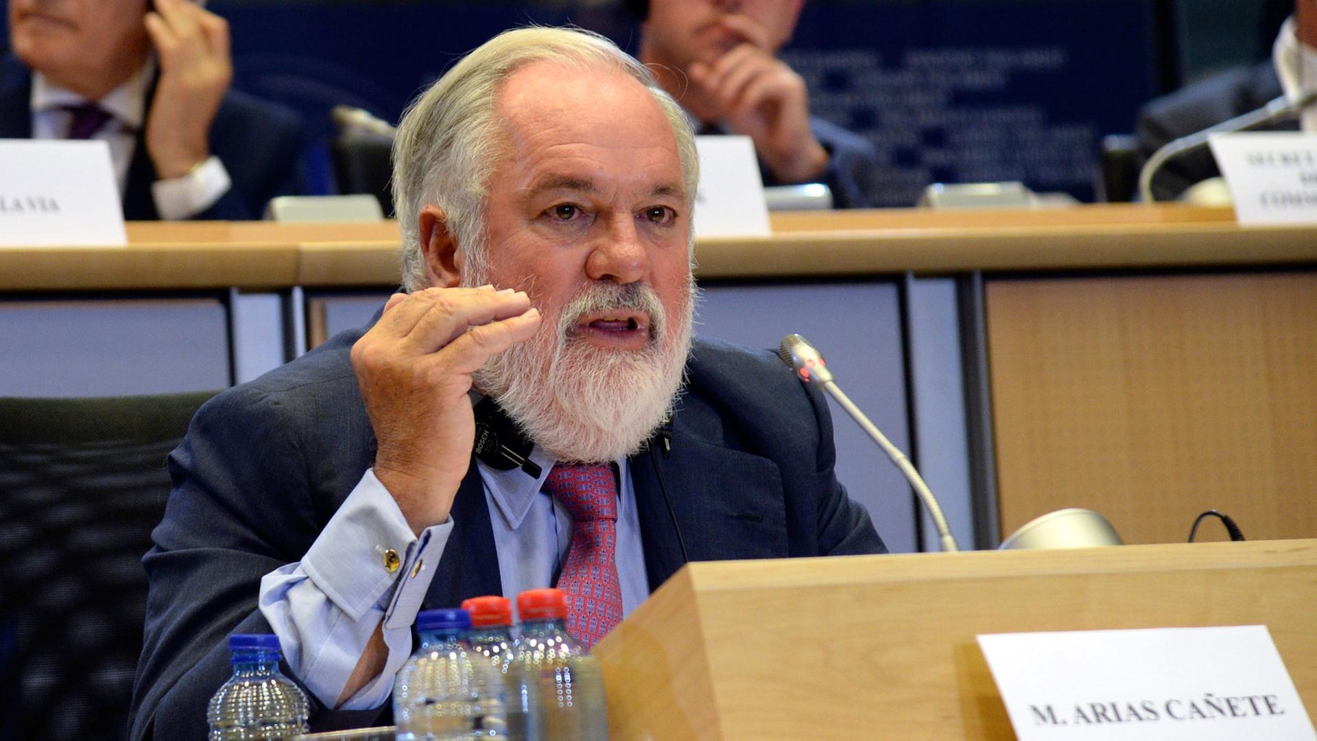 Miguel Arias Cañete, der EU-Kommissar für Klimaschutz und Energie.