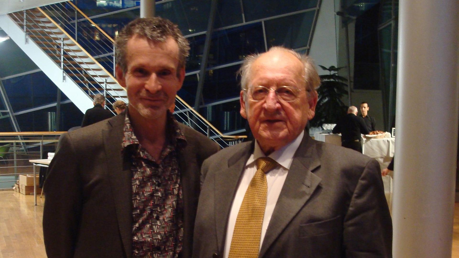 Günther Rühle, der frühere FAZ-Feuilletonchef (re.), mit Schauspieler Ulrich Matthes Günther Rühle, der frühere FAZ-Feuilletonchef (re.), mit Schauspieler Ulrich Matthes