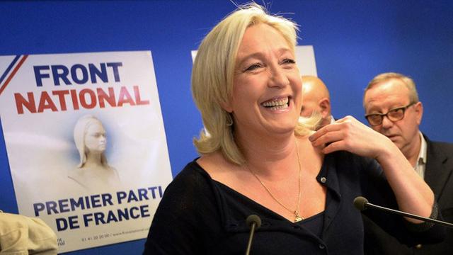 Klare Wahlsieger bei der Europawahl in Frankreich: Der Front National mit ihrer Vorsitzenden Marine Le Pen.