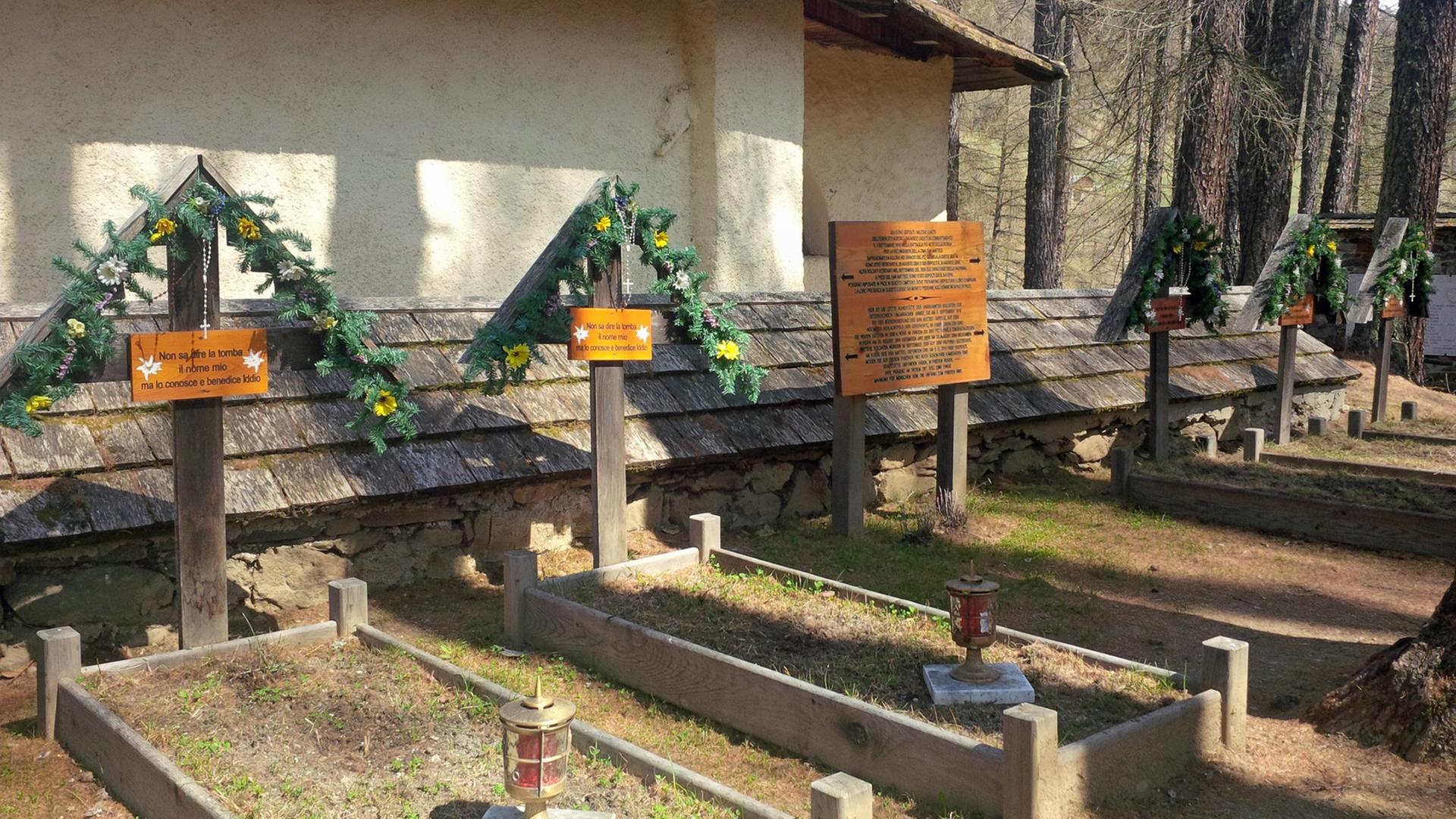 Friedhof in Peio Friedhof in Peio