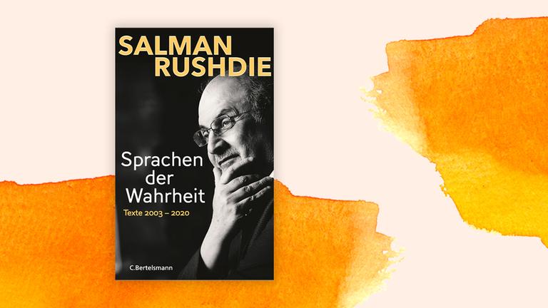Das Buchcover "Sprachen der Wahrheit" von Salman Rushdie ist vor einem grafischen Hintergrund zu sehen. Das Buchcover "Sprachen der Wahrheit" von Salman Rushdie ist vor einem grafischen Hintergrund zu sehen.