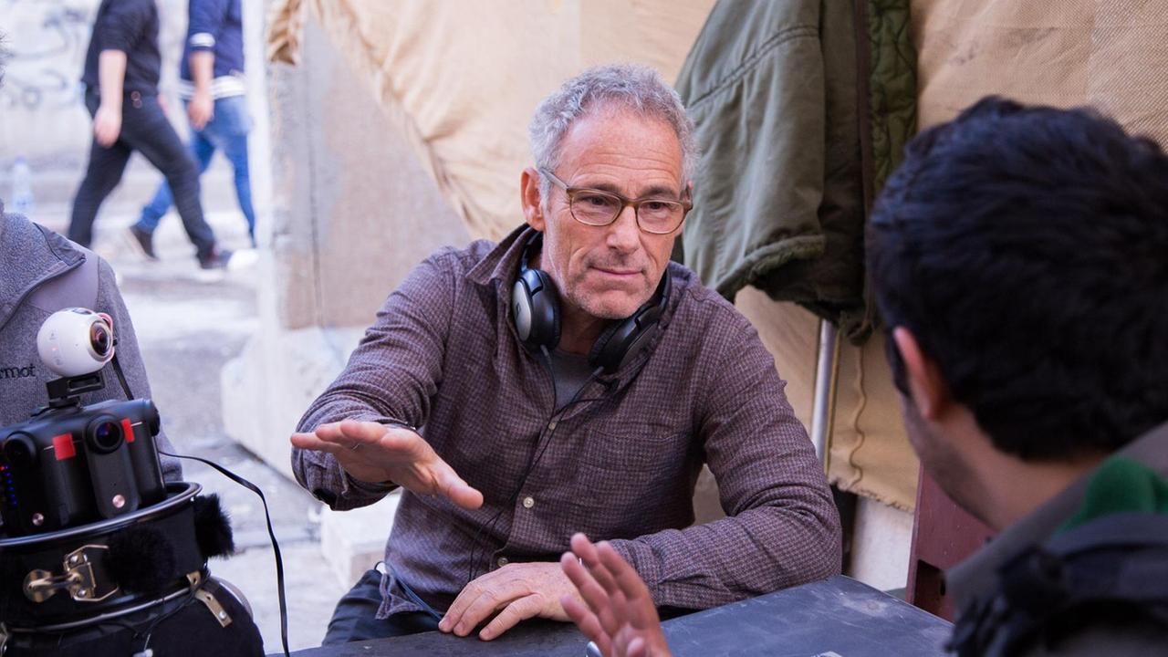 Regisseur Dani Levy am Set beim Dreh der Geschichten aus Jerusalem Regisseur Dani Levy am Set beim Dreh der Geschichten aus Jerusalem