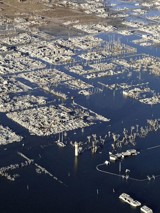 Die argentinische Stadt Epecuén wurde 1985 von Salzwasser überflutet.