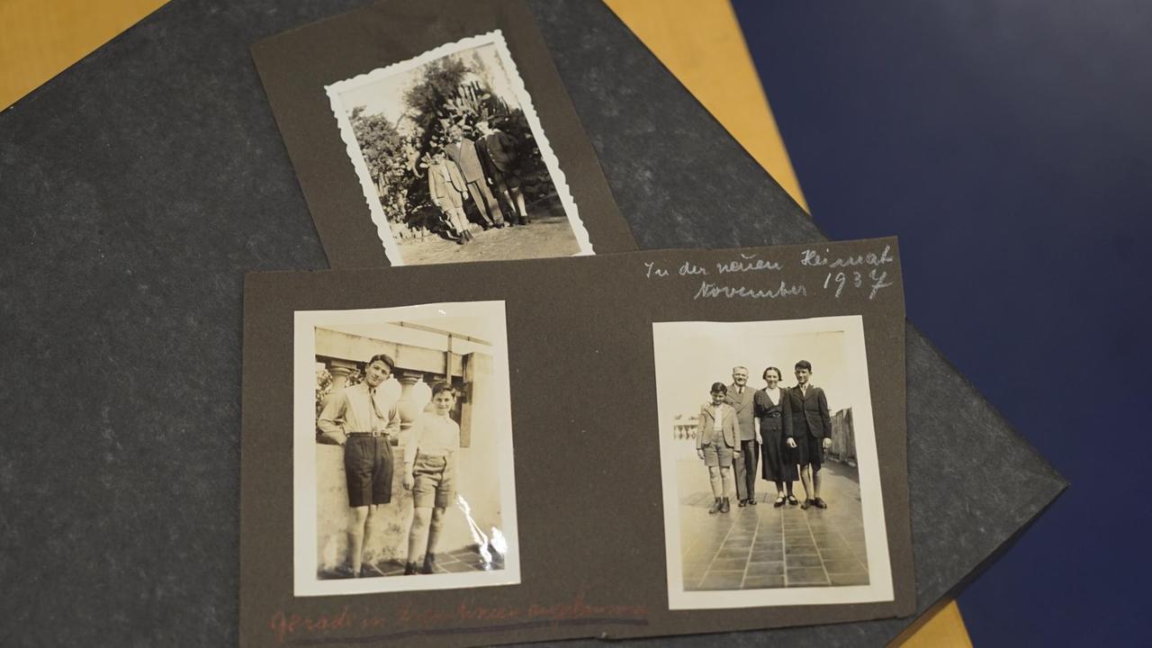 Fotos aus dem Nachlass des Exilschriftstellers Roberto Schopflocher im Deutschen Exilarchiv Frankfurt: der 15-Jährige mit seinen Eltern nach der Ankunft in Argentinien Fotos aus dem Nachlass des Exilschriftstellers Roberto Schopflocher im Deutschen Exilarchiv Frankfurt: der 15-Jährige mit seinen Eltern nach der Ankunft in Argentinien