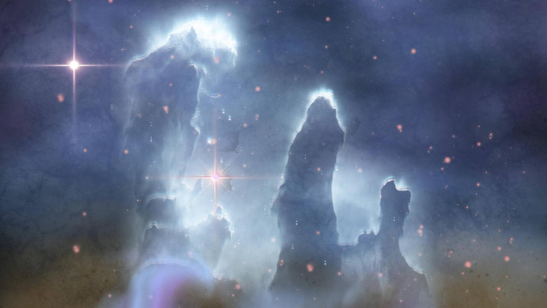 Das Hubble-Bild die "Säulen der Schöpfung" Das Hubble-Bild die "Säulen der Schöpfung"