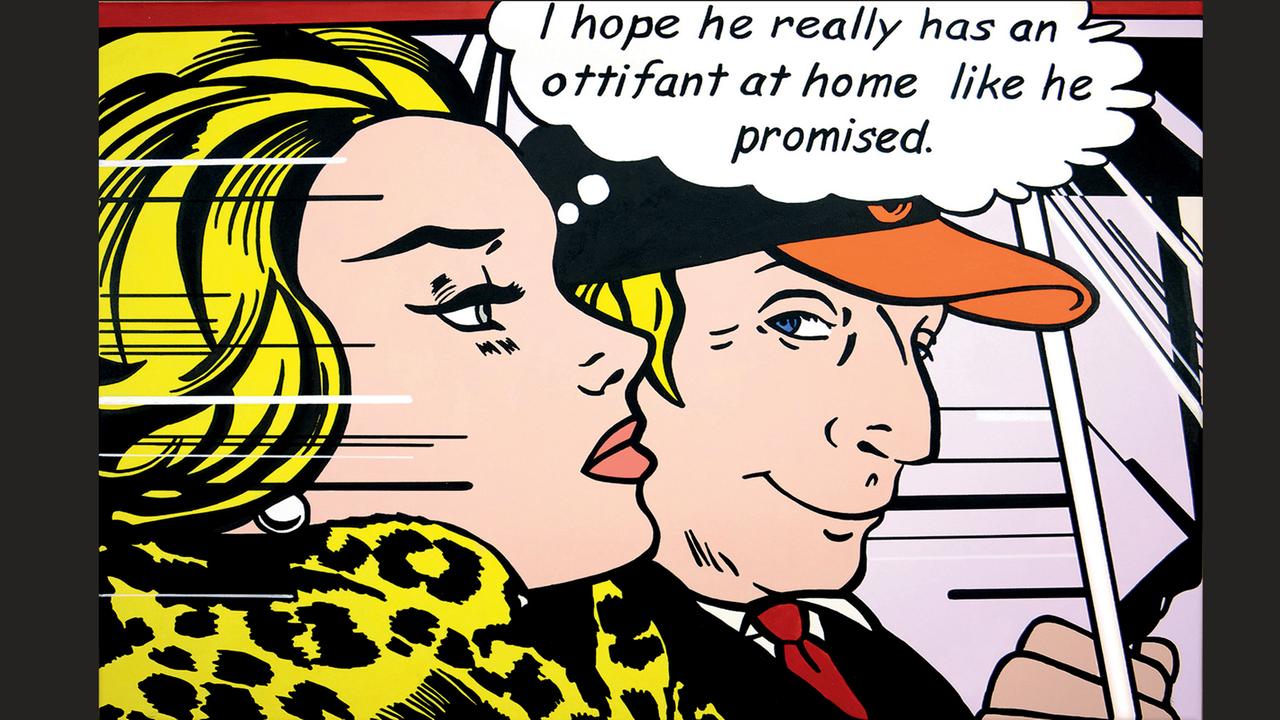 Das Bild von Otto Waalkes "Her Desire II" hängt in der "Otto"-Ausstellung im Caricatura Museum in Frankfurt/M. Das Bild von Otto Waalkes "Her Desire II" hängt in der "Otto"-Ausstellung im Caricatura Museum in Frankfurt/M.