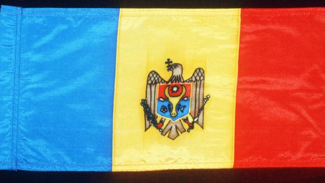 Die Flagge von Moldawien.
