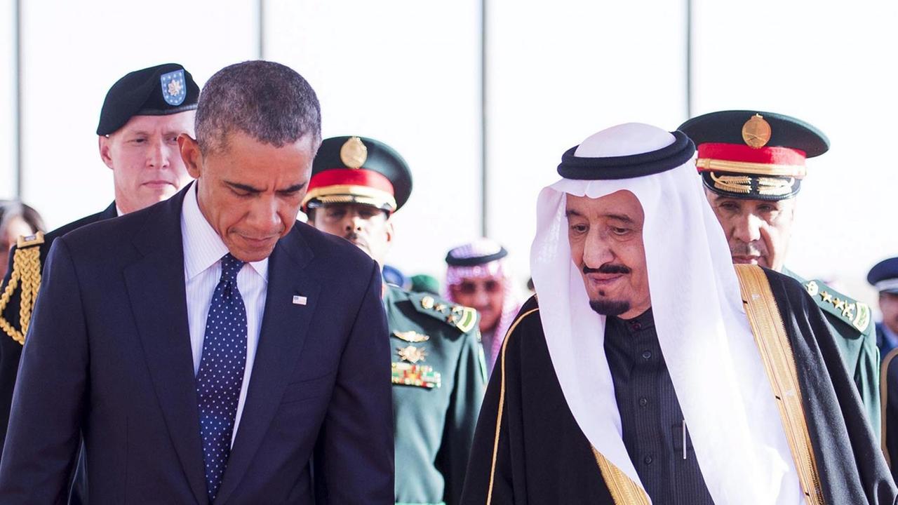 US-Präsident Obama und der saudische König Salman 