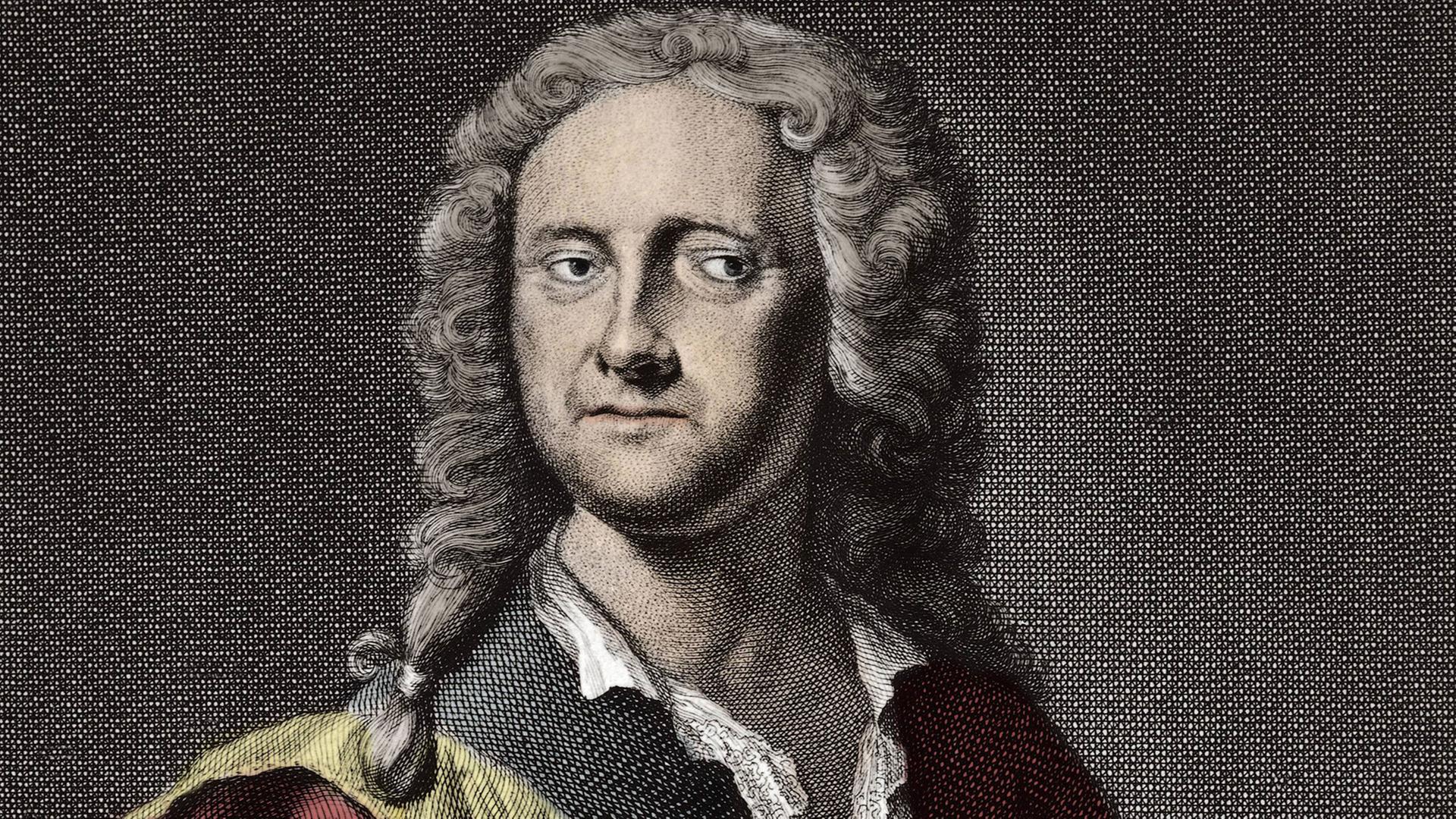 Porträt des Komponisten Georg Philipp Telemann (1681-1767)