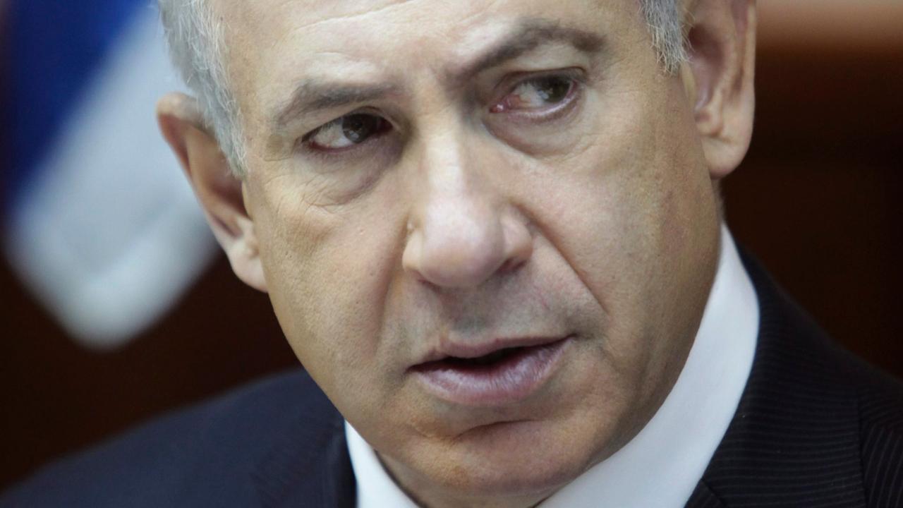 Benjamin Netanjahu während einer Parlamentssitzung.