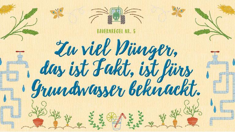Eins von elf Motiven der umstrittenen Kampagne für eine umweltverträgliche Landwirtschaft, für die das Bundesumweltministerium 1,6 Millionen Euro ausgegeben hat. Eins von elf Motiven der umstrittenen Kampagne für eine umweltverträgliche Landwirtschaft, für die das Bundesumweltministerium 1,6 Millionen Euro ausgegeben hat.