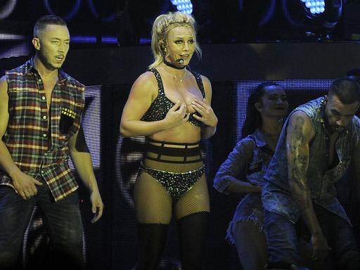 US-Sängerin Britney Spears auf Welttournee: Am 4. August 2018 beim Konzert im englischen Brighton