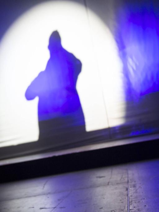 Der Schatten eine Rap-Musikers